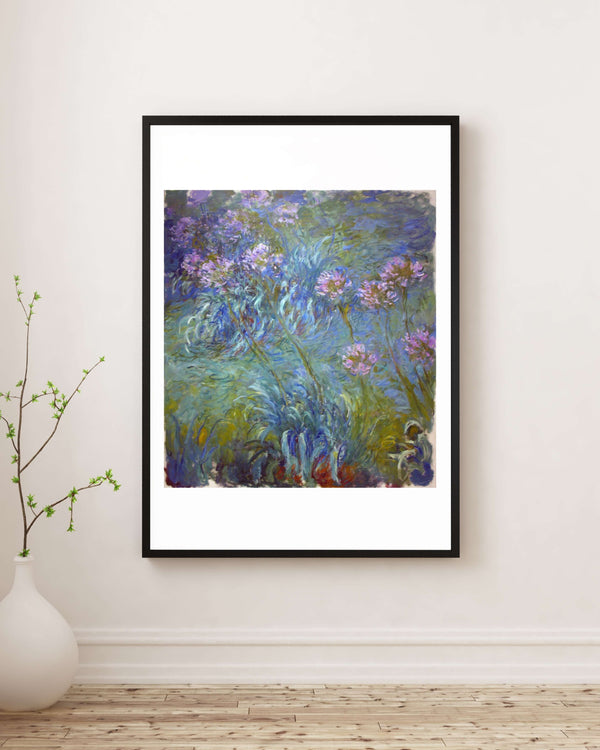 Claude Monet - Agapanthus Fine Art Baskı