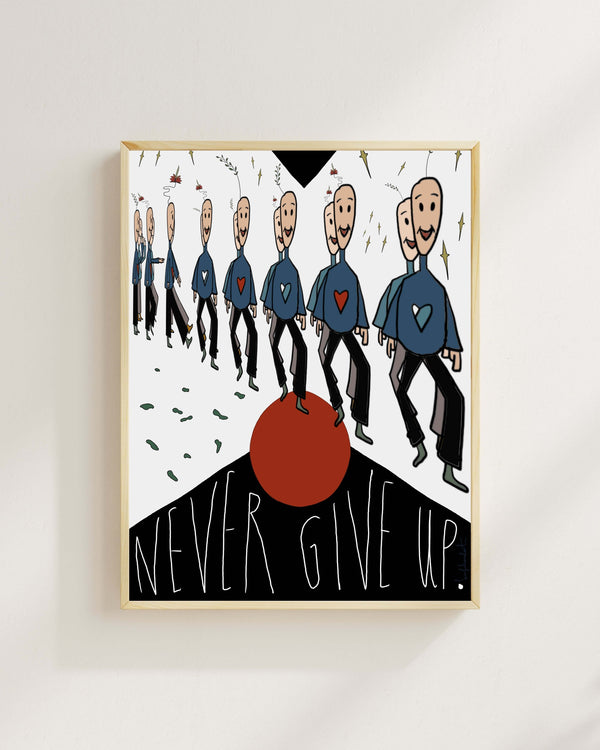 Berfu Koral - Try And Never Give Up fine art baskı