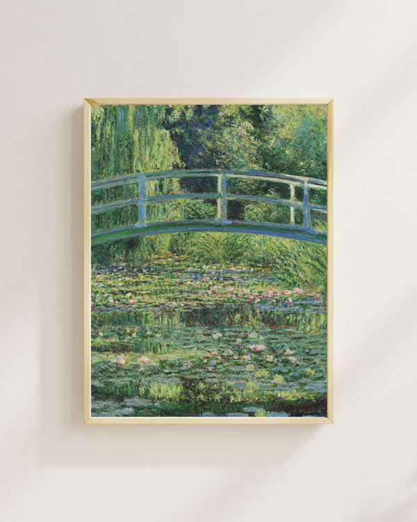 Claude Monet - Nilüferler Havuzu ve Japon Köprüsü fine art baskı