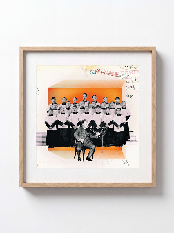 İpek Kerse - Violinist Albert Einstein fine art baskı