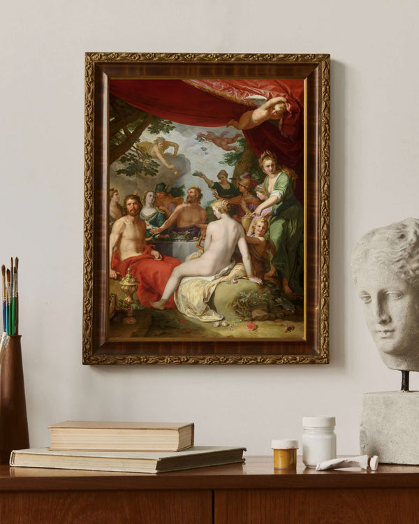 Abraham Bloemaert - Peleus ile Thetis’in Düğününde Tanrıların Şöleni Çerçeve