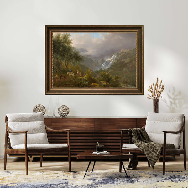 Abraham Teerlink - Tivoli’ de Çağlayanlar Çerçeve