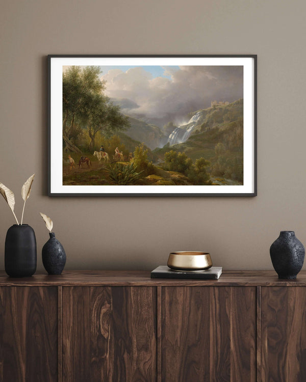 Abraham Teerlink - Tivoli’ de Çağlayanlar Fine Art Baskı