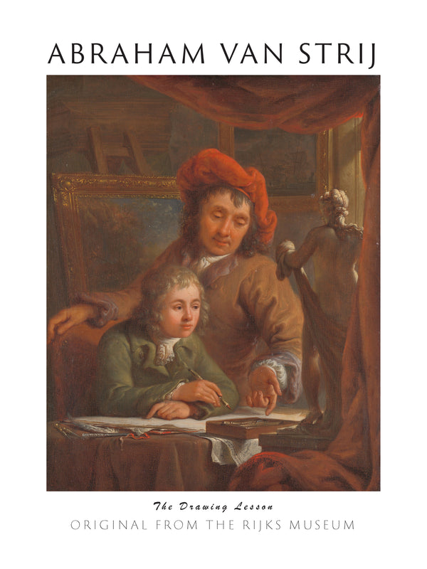 Abraham van Strij-Resim Dersi fineart baskı