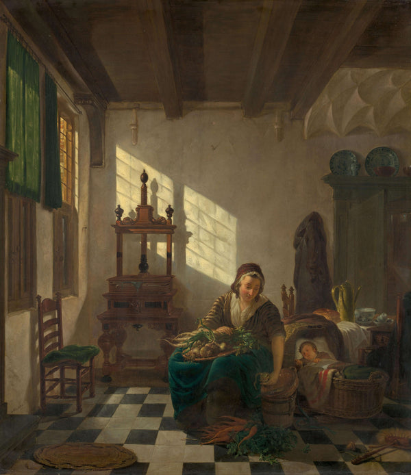 Abraham van Strij-Ev Kadını tablo