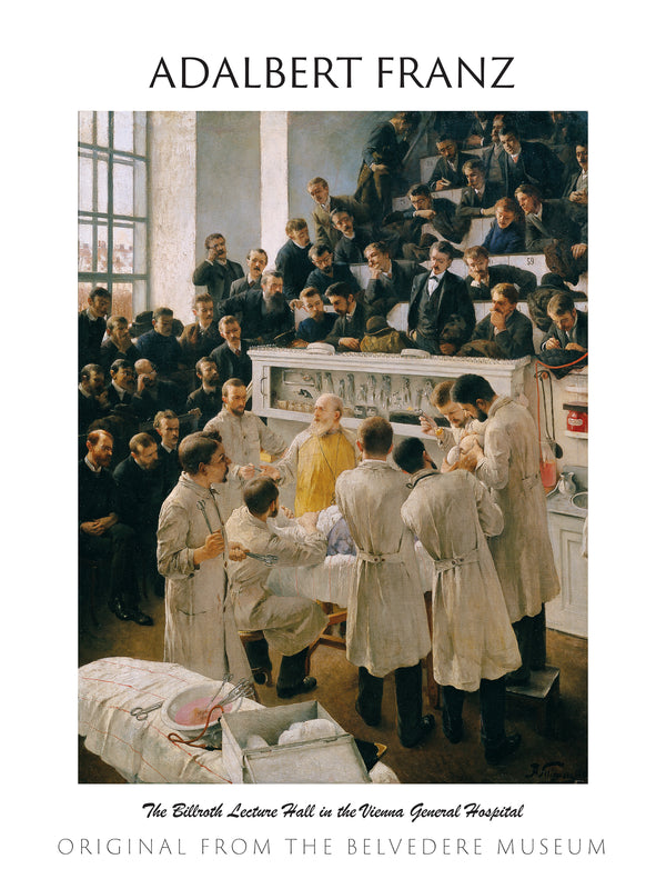 Adalbert Franz Seligmann - Viyana Genel Hastanesi’nde Billroth Amfi Salonu fineart baskı