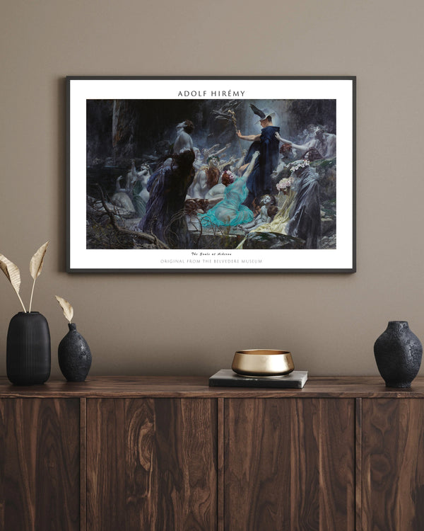 Adolf Hirémy-Hirschl-Acheron Nehri’ndeki Ruhlar çerçeve