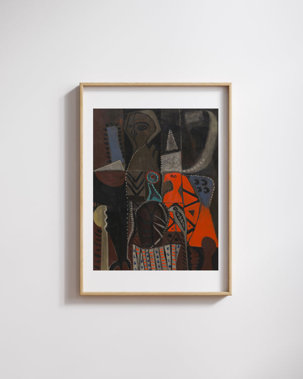 Adolph Gottlieb - Kırmızı Kuş fine art baskı