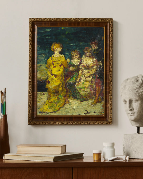 Adolphe Monticelli - Figürlü Kompozisyon fine art baskı