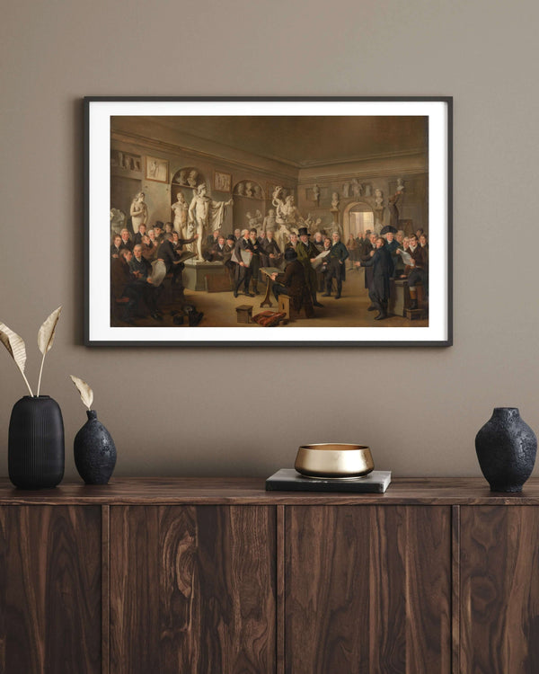 Adriaan de Lelie - Felix Meritis Cemiyeti’nin Heykel Galerisi Fine Art Baskı