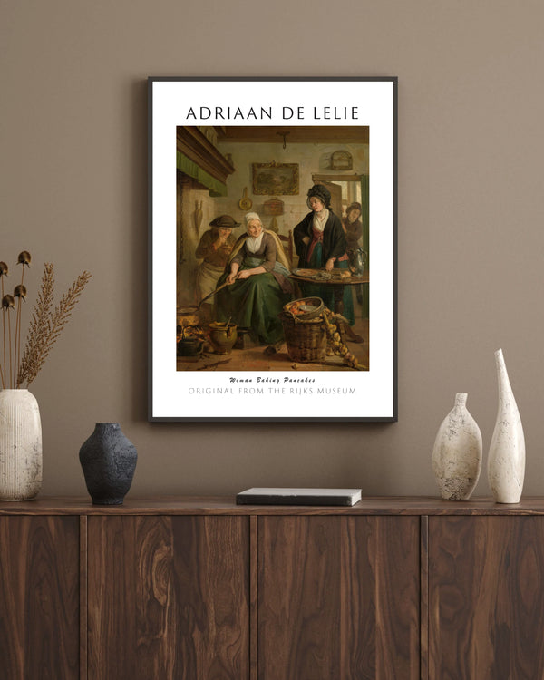 Adriaan de Lelie-Pankek Pişiren Kadın çerçeve