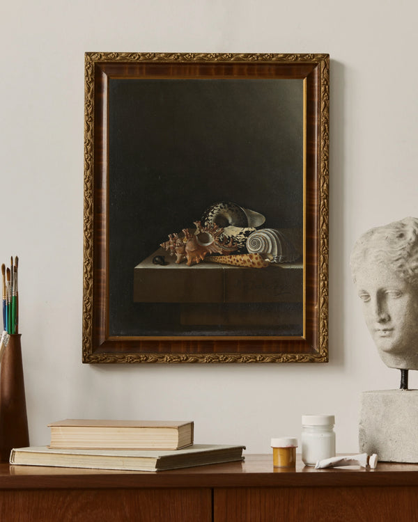 Adriaen Coorte - Taş Kaide Üzerinde Deniz Kabukları Fine Art Baskı