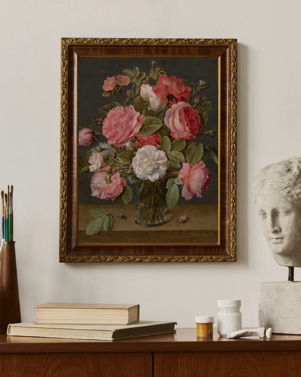 Adriaen Coorte - Yabani Çileklerle Natürmort çerçeve