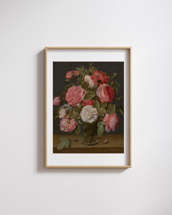 Adriaen Coorte - Yabani Çileklerle Natürmort fine art baskı