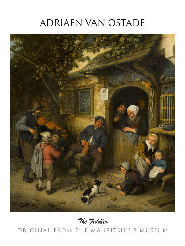Adriaen van Ostade-Keman Çalan Adam fineart baskı