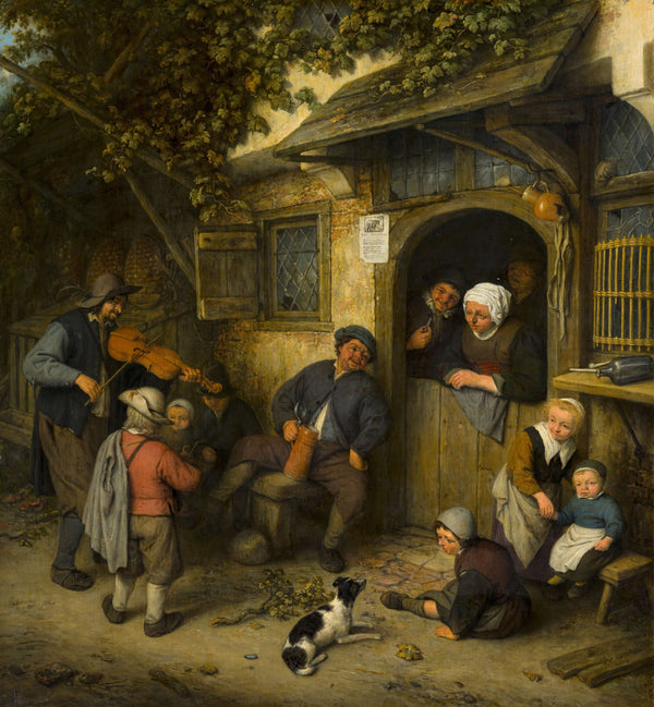 Adriaen van Ostade - Keman Çalan Adam tablo