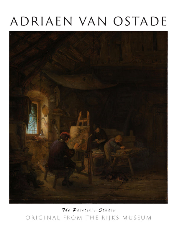 Adriaen van Ostade-Ressamın Atölyesi fineart baskı