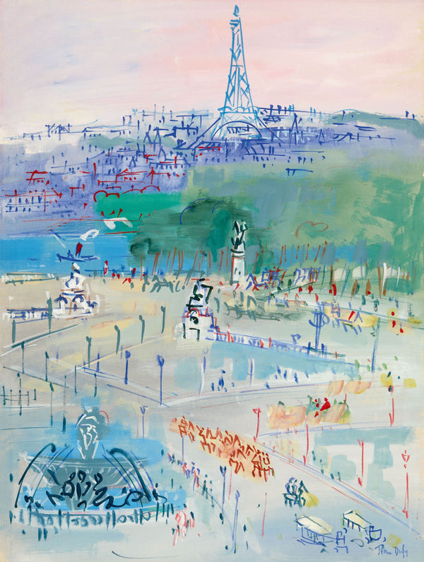 Jean Dufy - Concorde Meydanı'ndan Eyfel Kulesi