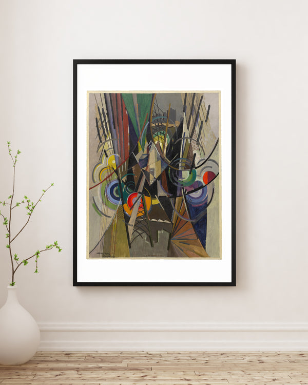 Albert Gleizes - Brooklyn Köprüsü Üzerinde çerçeve