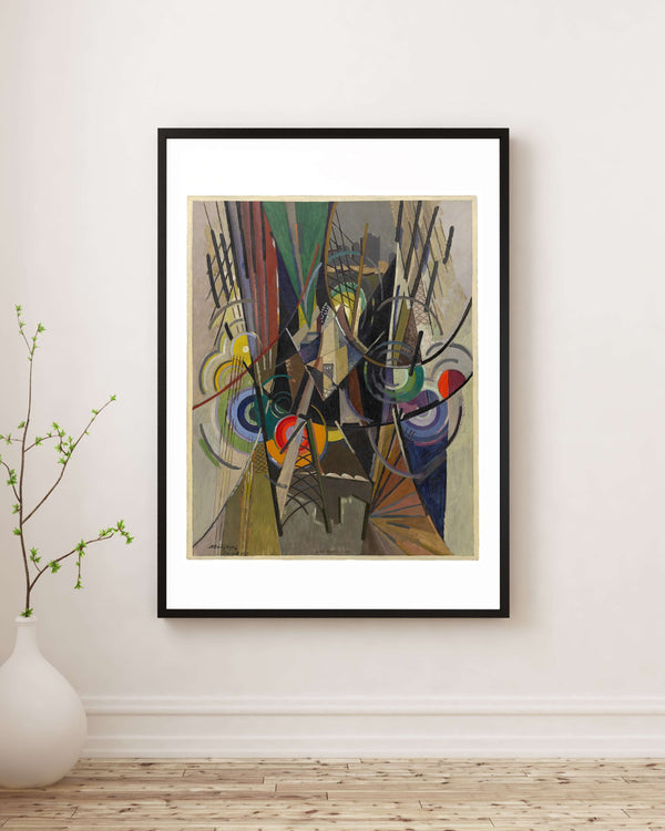 Albert Gleizes - Brooklyn Köprüsü Üzerinde çerçeve