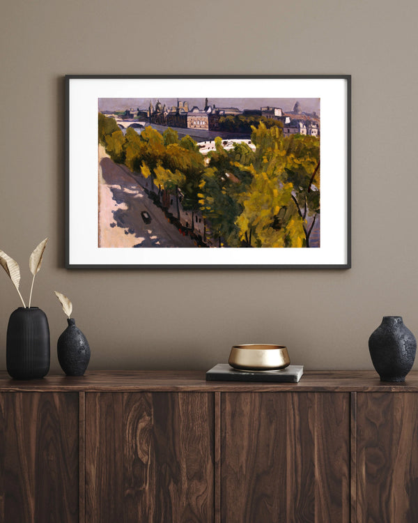 Albert Marquet - Louvre Rıhtımı ve Yeni Köprü çerçeve