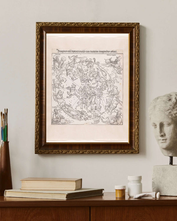 Albrecht Dürer - Kuzey Yarımküre Gökyüzü Haritası Çerçeve