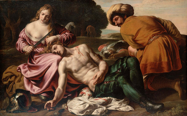Alessandro Turchi L’Orbetto - Erminia Yaralı Tancred’i Buluyor tablo
