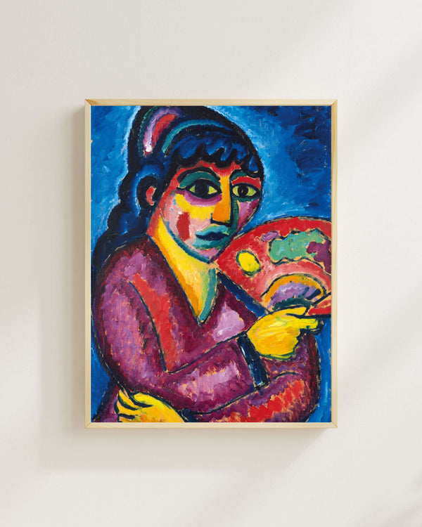 Alexej von Jawlensky - Yelpazeli Kadın Fine Art Baskı
