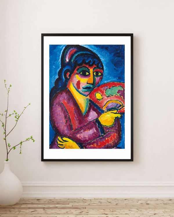 Alexej von Jawlensky - Yelpazeli Kadın Fine Art Baskı
