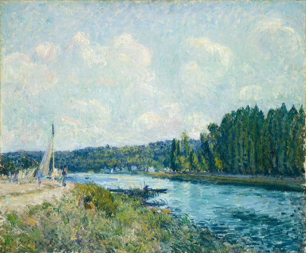 Alfred Sisley - Oise Nehri Kıyıları Tablo