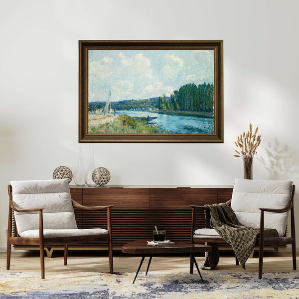 Alfred Sisley - Oise Nehri Kıyıları Fine Art Baskı