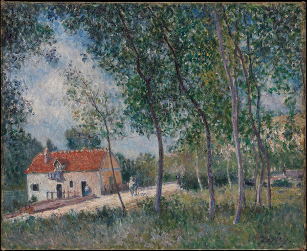 Alfred Sisley - Moret’ten Saint - Mammès’e Giden Yol Tablo