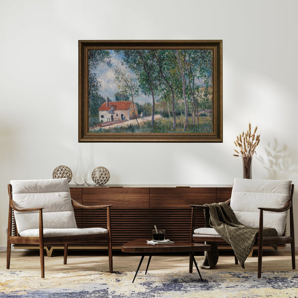 Alfred Sisley - Moret’ten Saint - Mammès’e Giden Yol Çerçeve