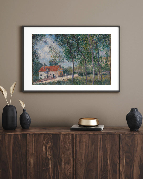 Alfred Sisley - Moret’ten Saint - Mammès’e Giden Yol Fine Art Baskı