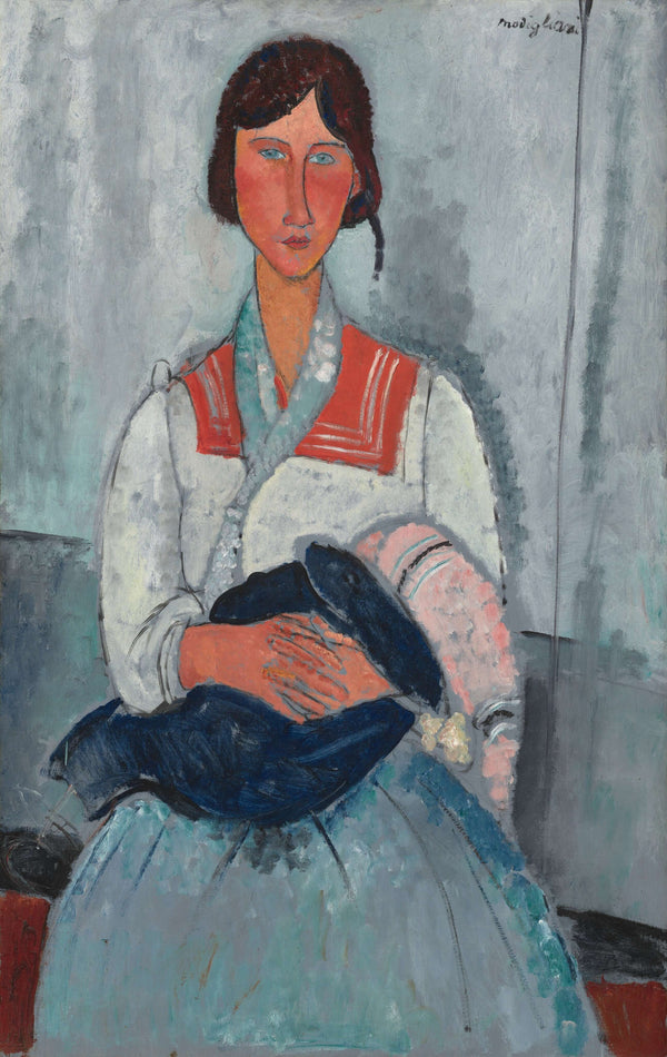Amedeo Modigliani - Roman Kadın ve Bebeği Tablo