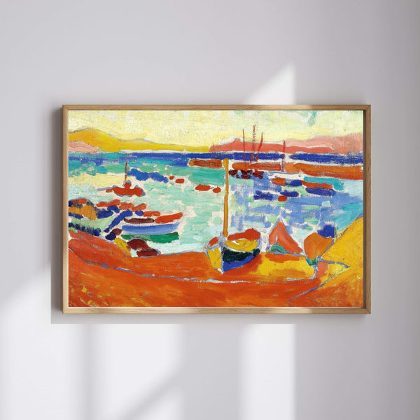 André Derain - Collioure'da Tekneler fine art baskı