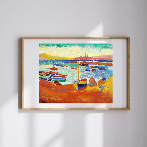 André Derain - Collioure'da Tekneler fine art baskı