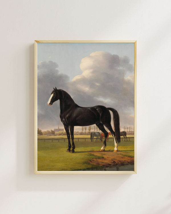 Anthony Oberman - Adriaan van der Hoop’un Koşu Atı De Vlugge Merada Fine Art Baskı