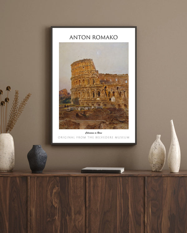 Anton Romako - Roma’da Kolezyum çerçeve