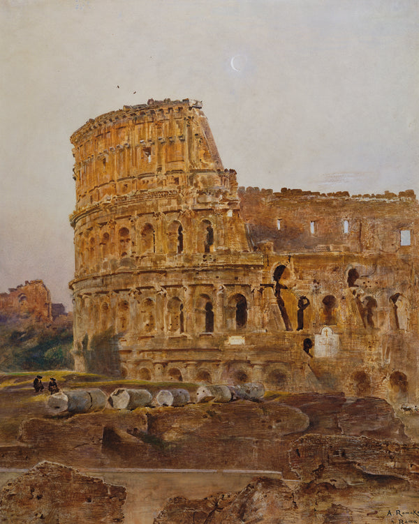 Anton Romako - Roma’da Kolezyum Tablo
