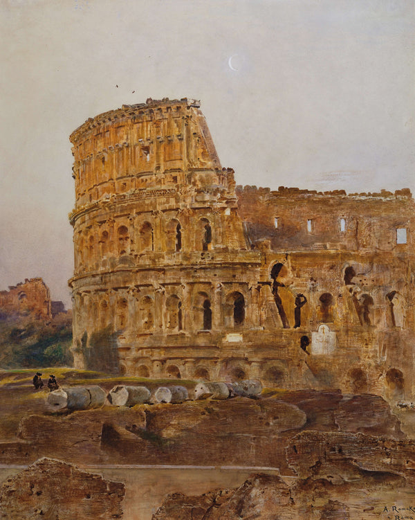 Anton Romako - Roma’da Kolezyum Tablo