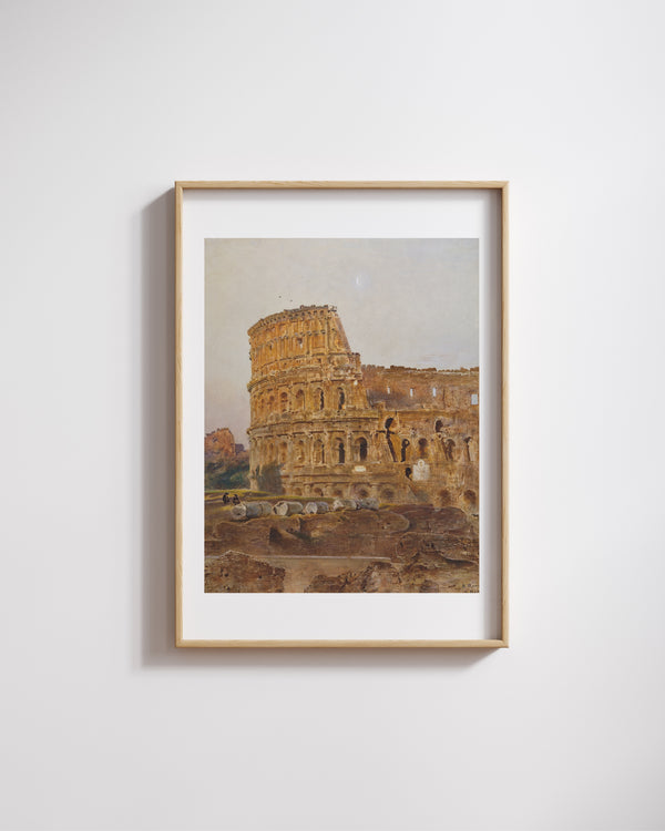 Anton Romako - Roma’da Kolezyum Fine Art Baskı