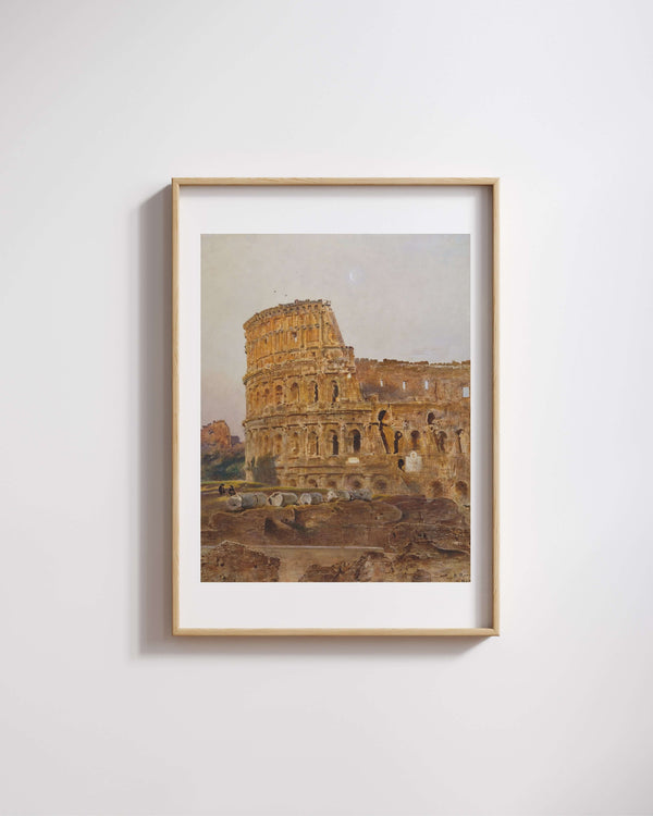 Anton Romako - Roma’da Kolezyum Fine Art Baskı
