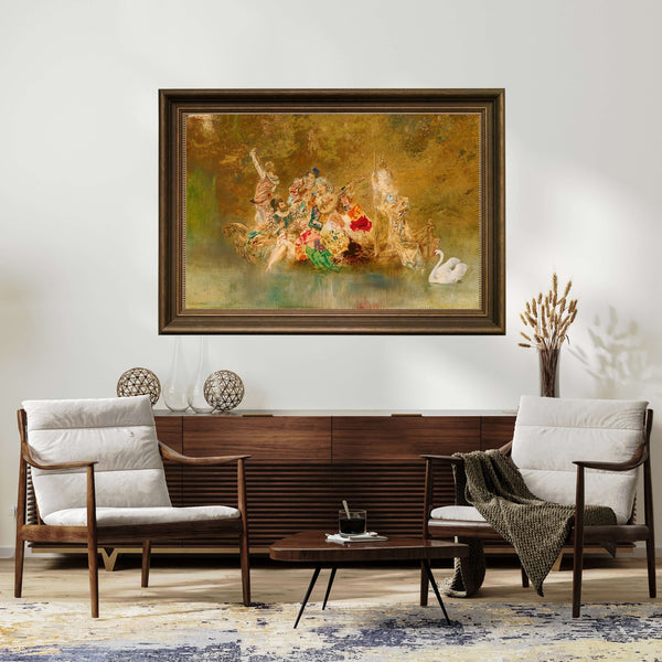 Anton Romako - Gondolda Neşeli Topluluk Fine Art Baskı