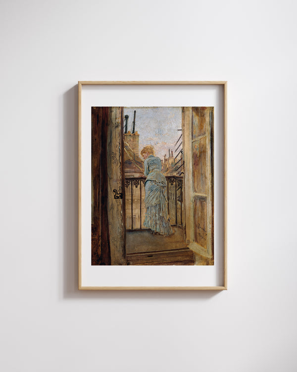 Anton Romako - Balkonda