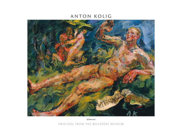 Anton Kolig-Ağıt fineart baskı