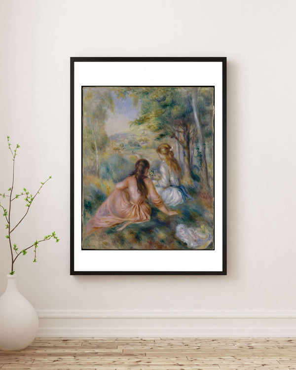Pierre-Auguste Renoir - Çayırda Fine Art Baskı