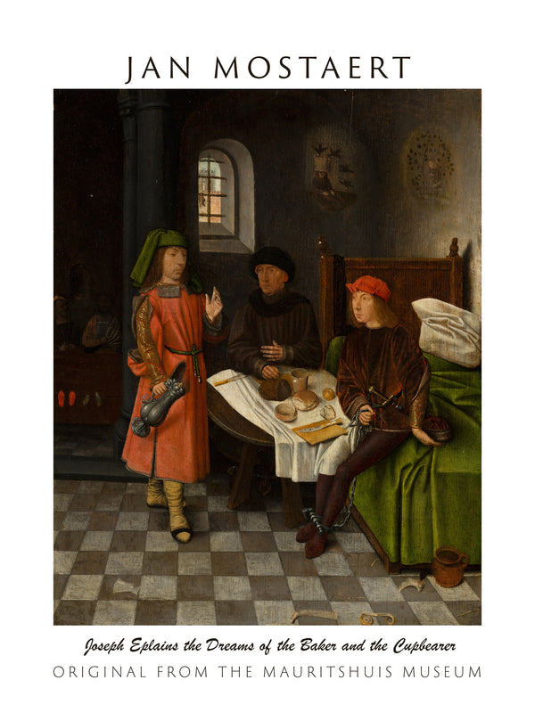 Jan Mostaert-Yusuf, Fırıncı ve Saka Başı’nın Rüyalarını Yorumlarken fine art baskı