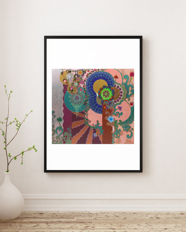 Beatriz Milhazes - Dört Mevsim çerçeve