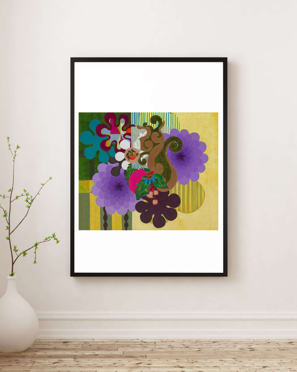 Beatriz Milhazes - Kariyoka Manzarası çerçeve